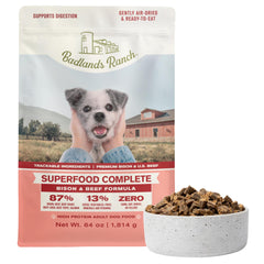 BADLANDS RANCH sac ouvert – présentation appétissante et qualité premium pour chiens actifs.