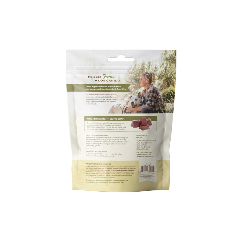 Friandise BADLANDS RANCH-snack-ingrédient-unique, protéine adaptée pour chiens sensibles.