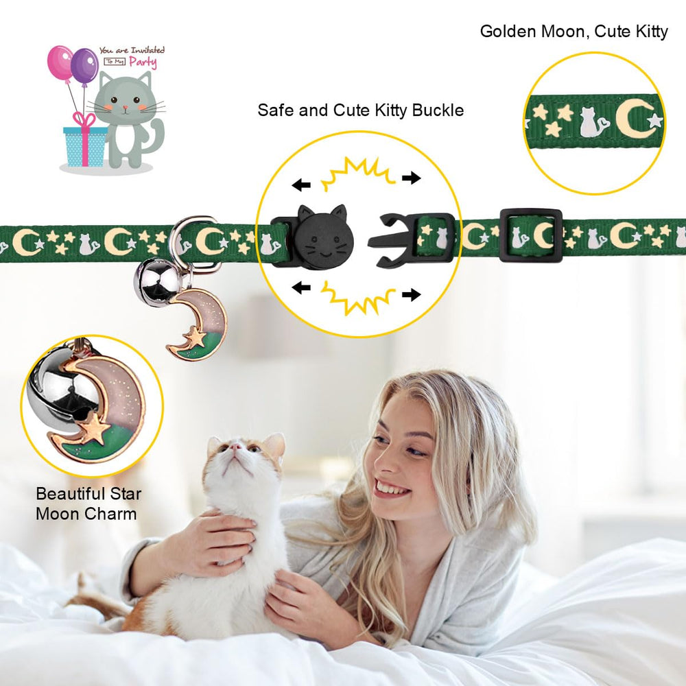 Collier Baeuppit réglable, s adapte au cou du chat pour un confort quotidien.