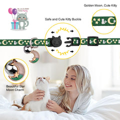 Collier Baeuppit réglable, s adapte au cou du chat pour un confort quotidien.