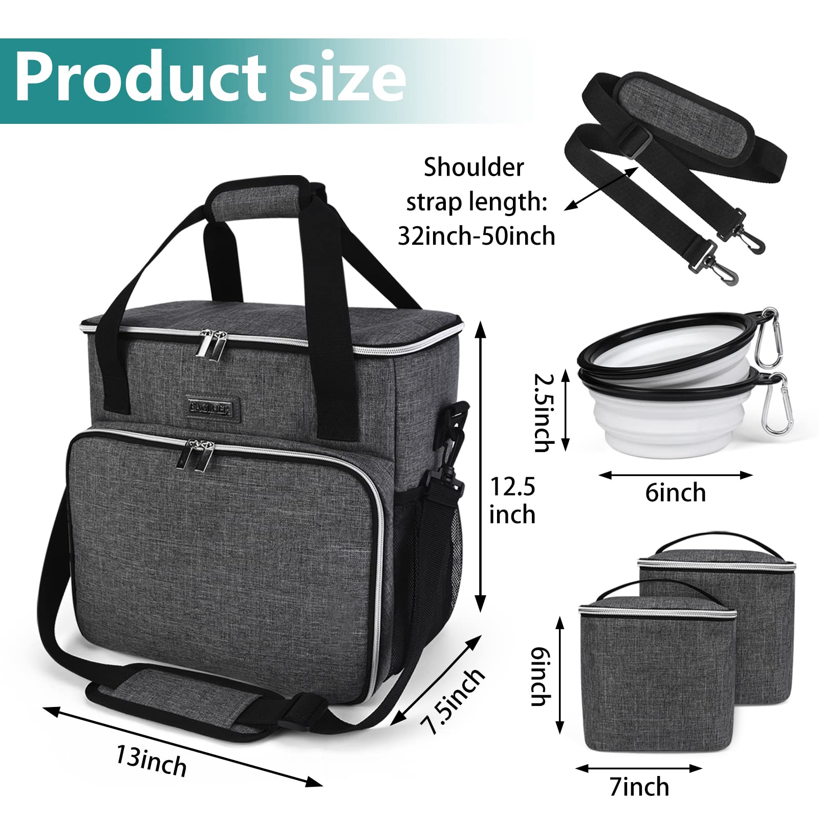 Bols en silicone pliables BAGLHER, faciles à nettoyer et à emporter.