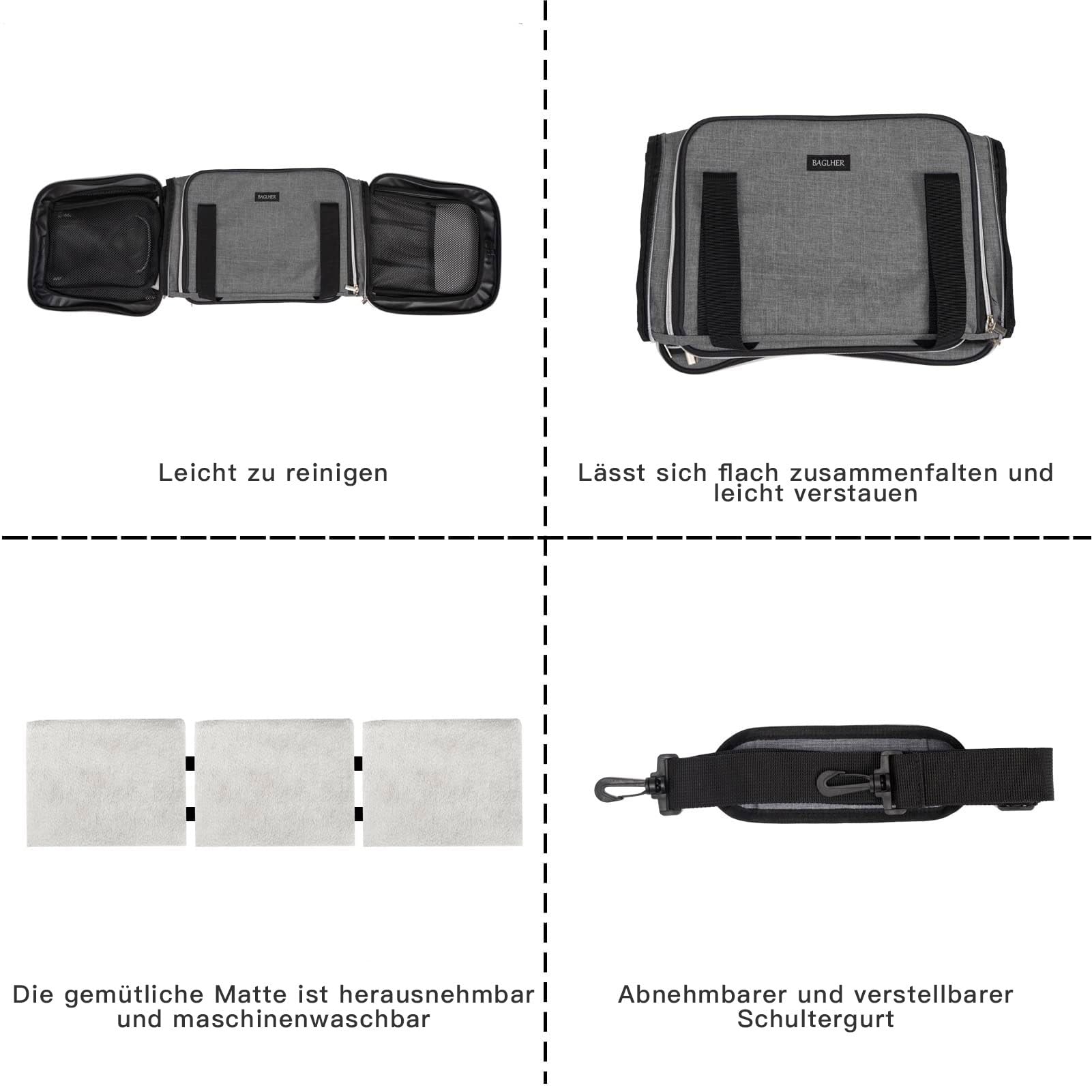 BAGLHER coussin douillet matelas interieur offre moelleux et confort.