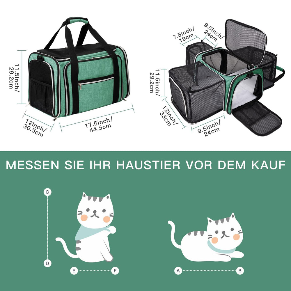 Baglher porte-chat, ouverture à cinq côtés, plus de visibilité et liberté.