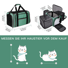 Baglher porte-chat, ouverture à cinq côtés, plus de visibilité et liberté.