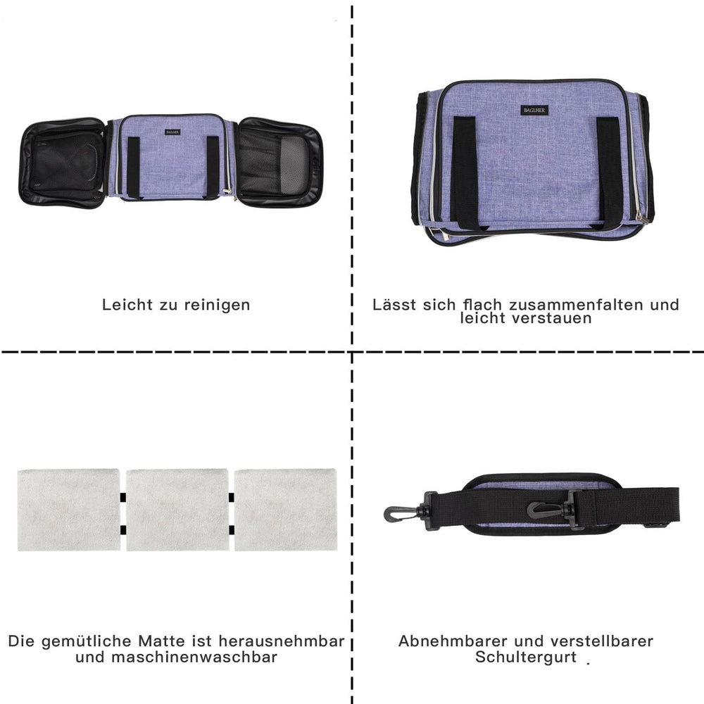 BAGLHER Sac chat durable design – matériaux résistants et fermeture fiable.