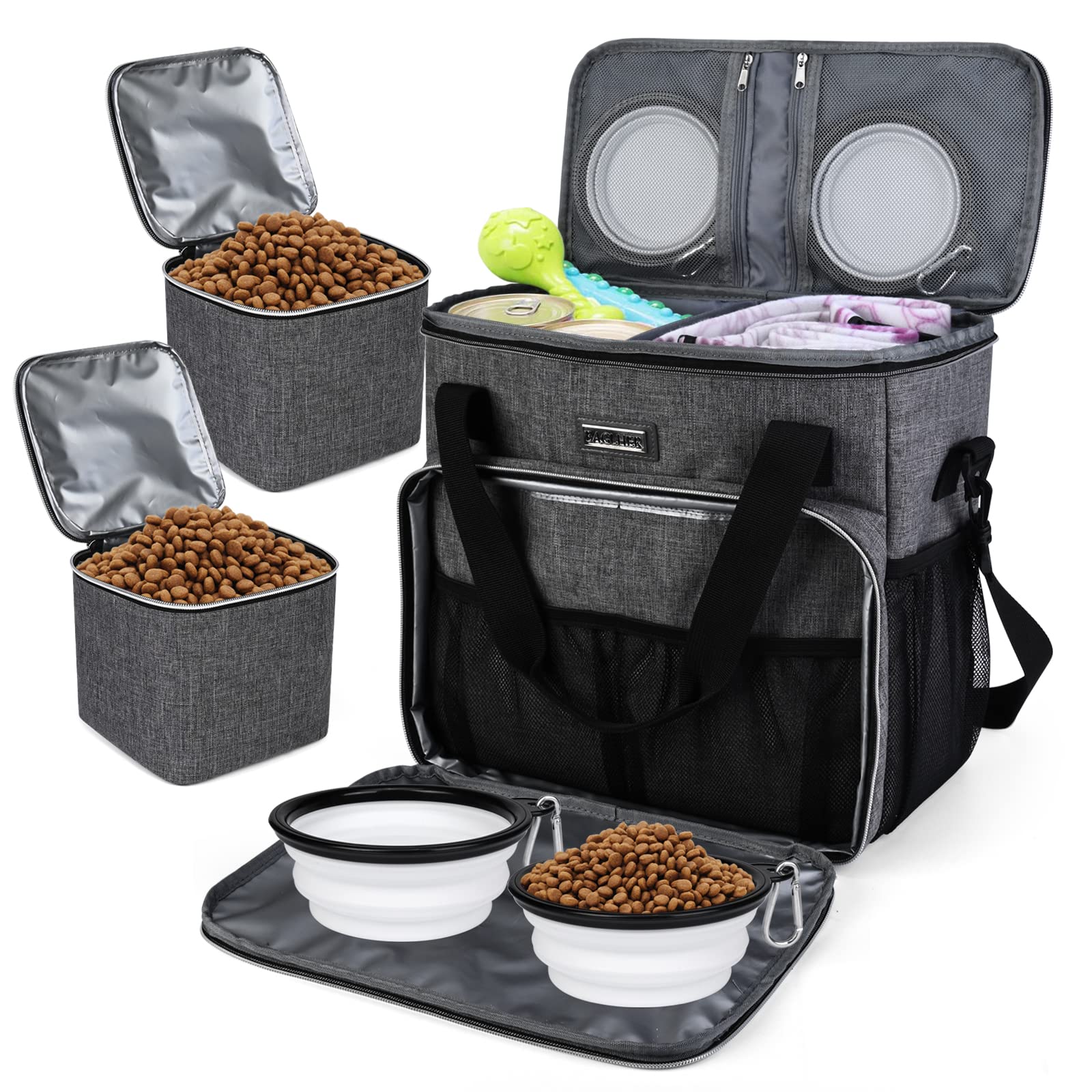 Sac BAGLHER Voyage animaux gris, accessoire robuste et pratique pour le voyage.