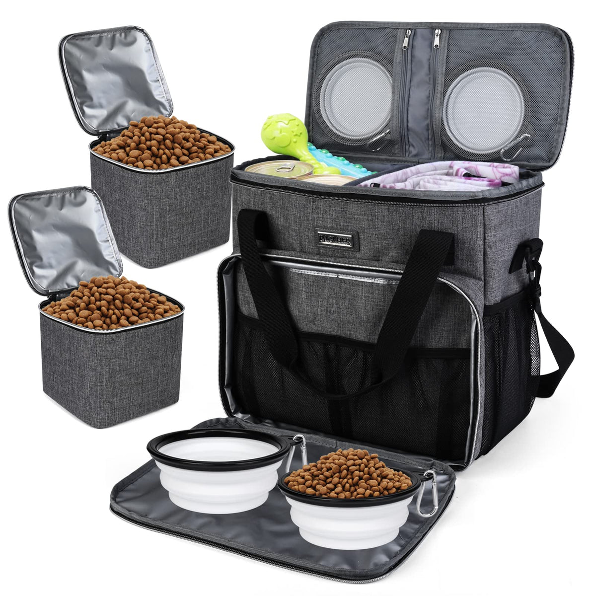 Sac BAGLHER Voyage animaux gris, accessoire robuste et pratique pour le voyage.