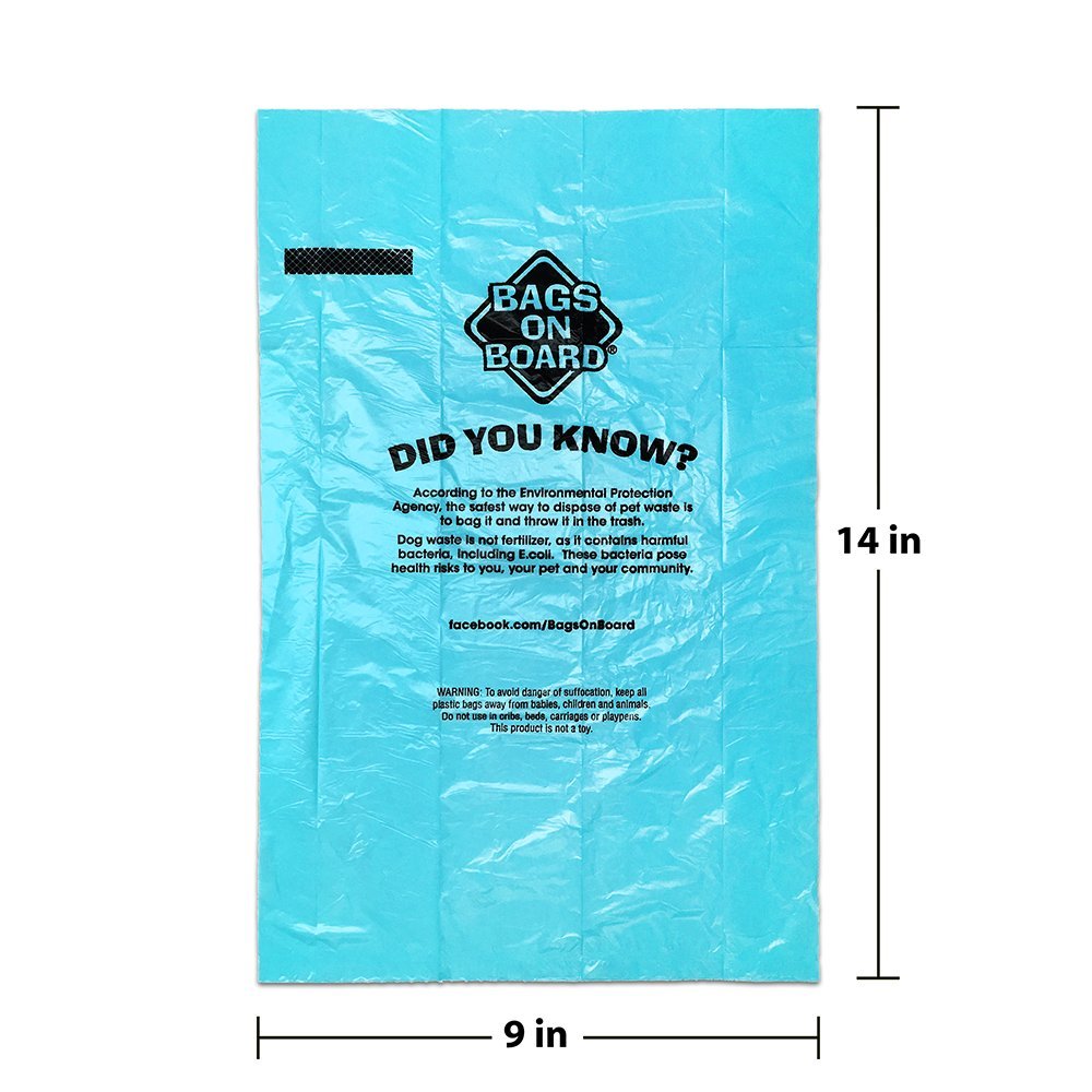 Format 9x14 sacs crottes pour chiens.