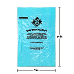 Format 9x14 sacs crottes pour chiens.