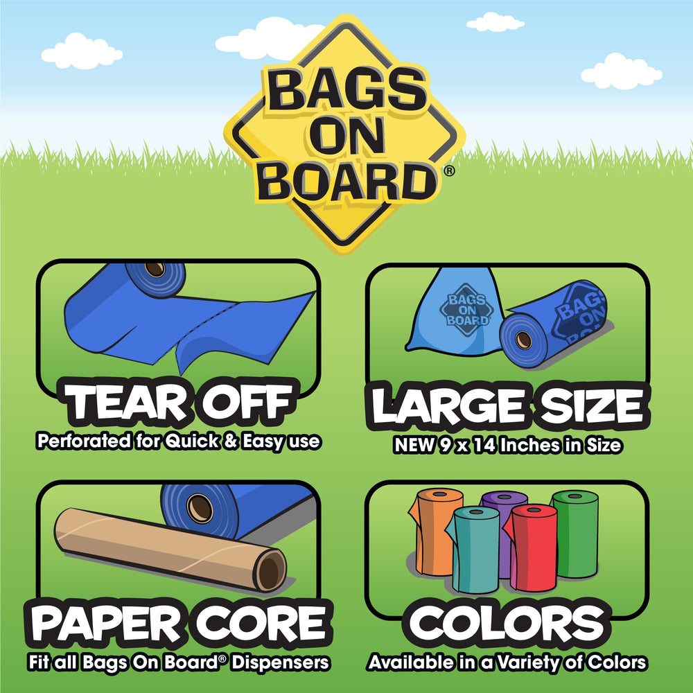 Bags on Board bleu classique sans parfum et pratiques
