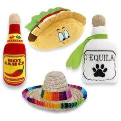 Baja Ponchos taco peluche : jouet interactif idéal pour divertir votre chien