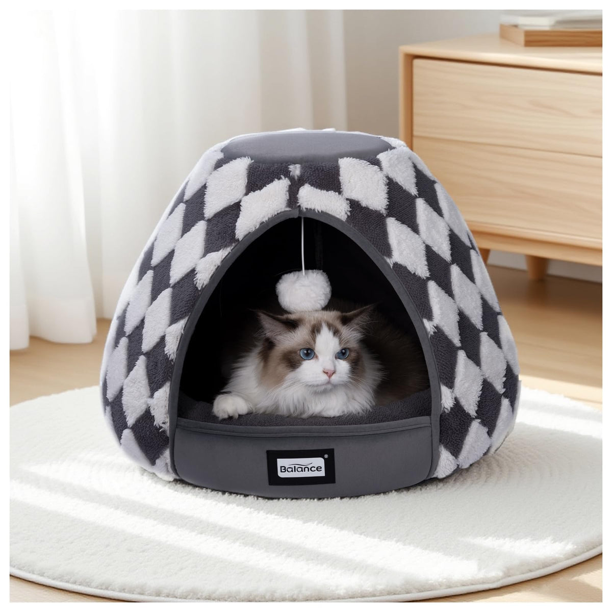 BALANCE lit-chat cabane 2-en-1 prête à offrir un repos polyvalent