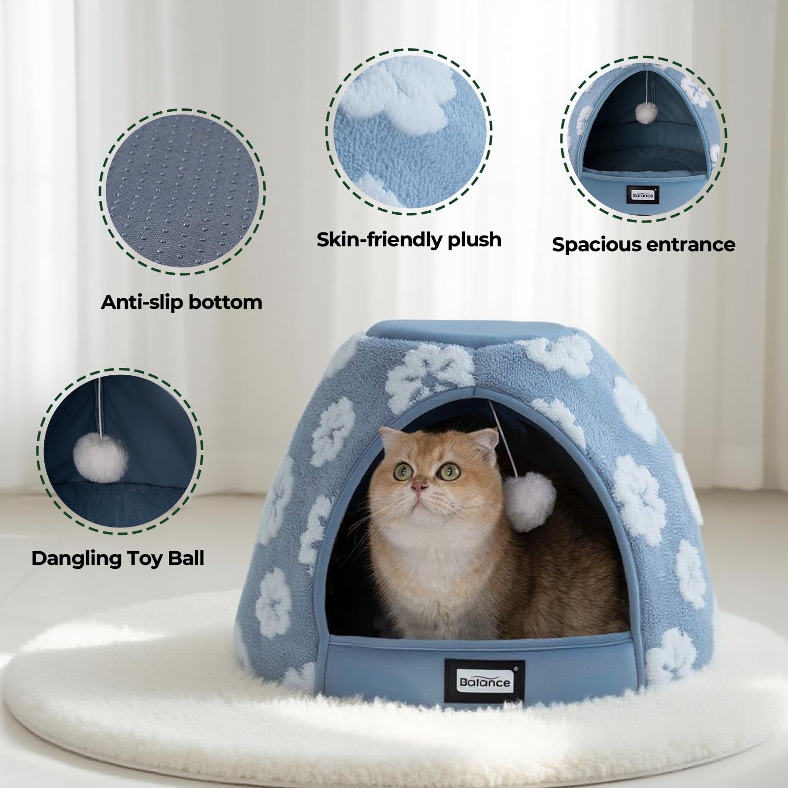 BALANCE tente-confort pour chat, espace privé et sécurité.