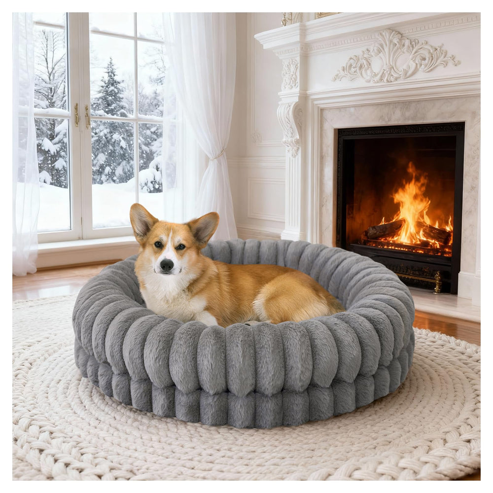 BALANCE lit beignet pour chien 30 pouces: confort enveloppant pour repos profond