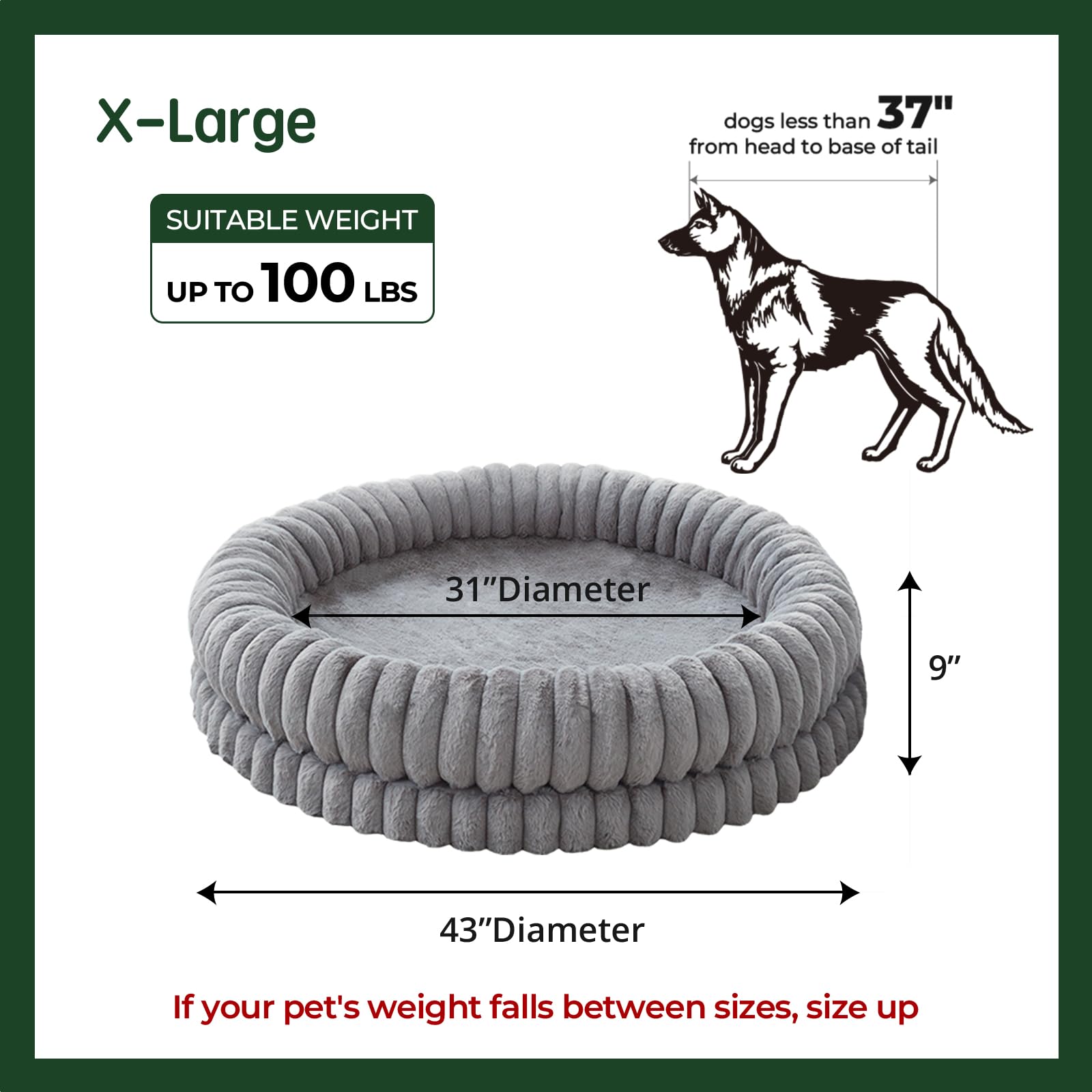BALANCE lit-chien coussins amovibles gris, entretien simple.