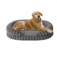 BALANCE lit-chien-oval-42pouces, lit spacieux pour grands chiens, favorise un repos profond.
