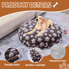 BALAPET couverture-lit chien rond imperméable et respirante pour confort durable.