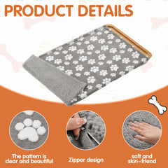Balapet design double-face pan doux 36x23, chaleur et confort accrus.