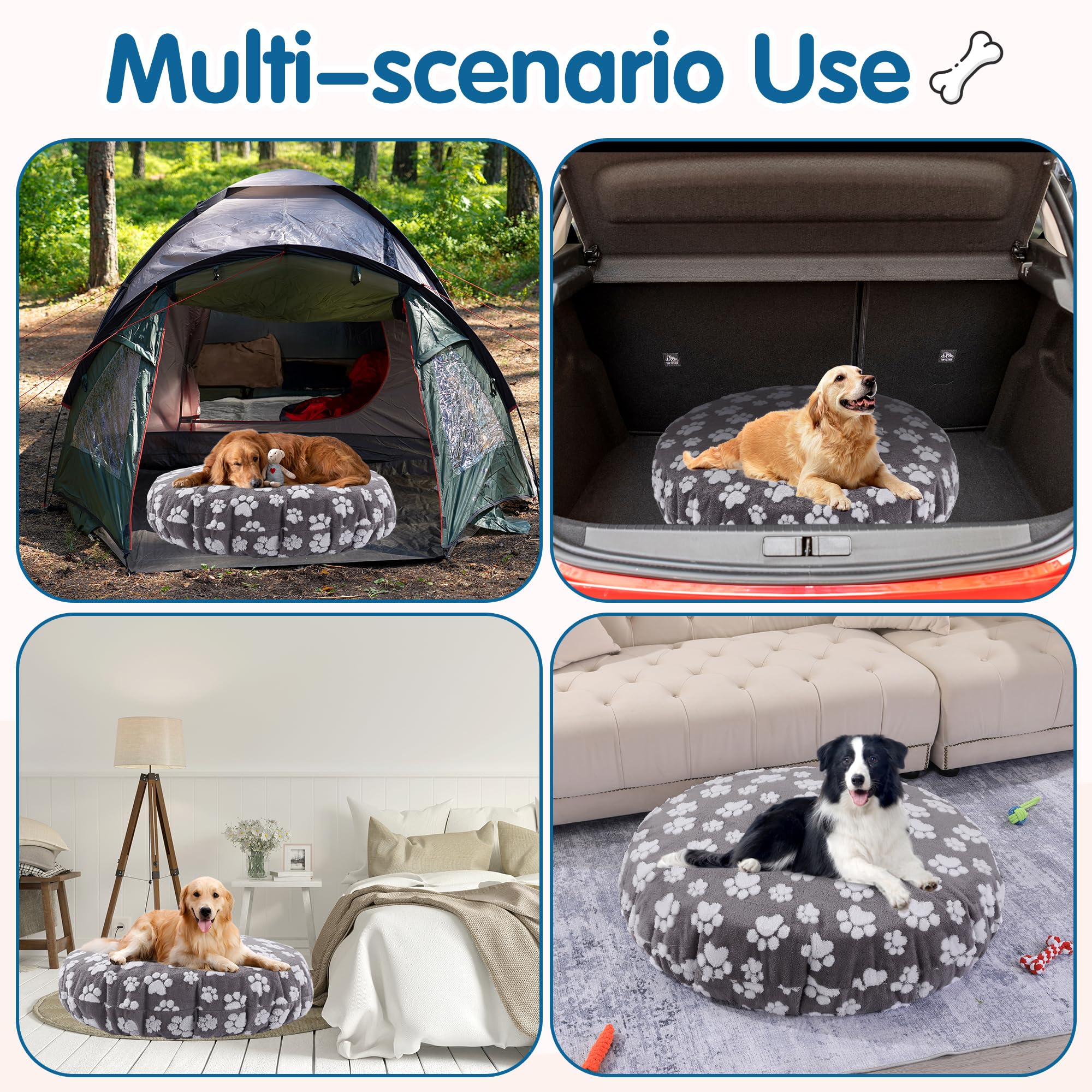 BALAPET couverture chien gris sombre, douceur durable et confort