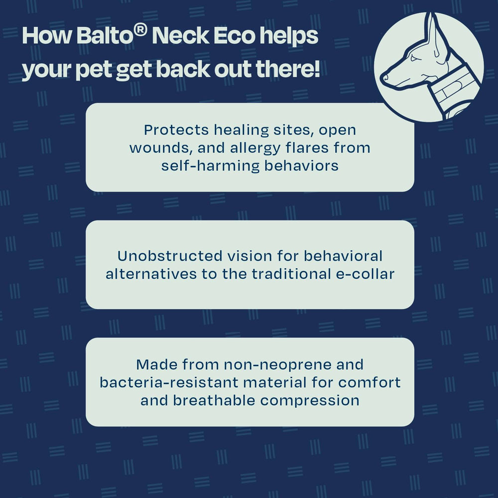 Balto collier eco doux protection blessure: protège les plaies et soutient le rétablissement.