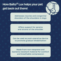 Compression bilatérale Balto Lux pour épaules, soutien symétrique.