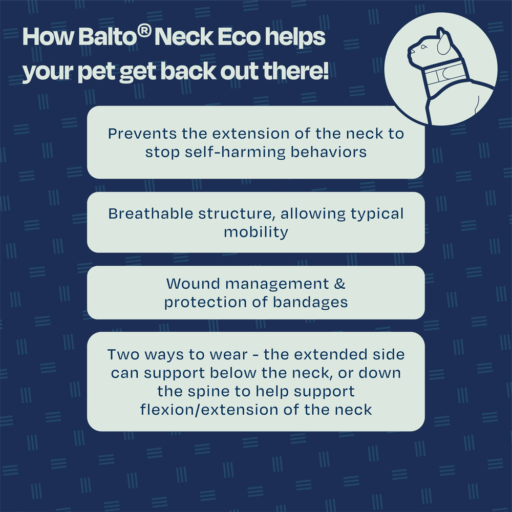 Balto Neck Eco ajustable assure un maintien sûr et confortable
