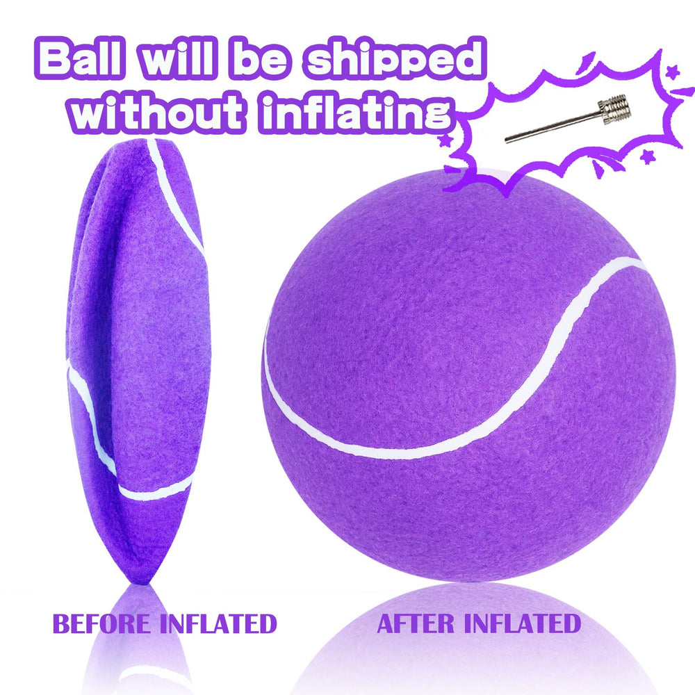 Ballon géant Banfeng pour chien en plein air, couleur violette et rebond ludique.