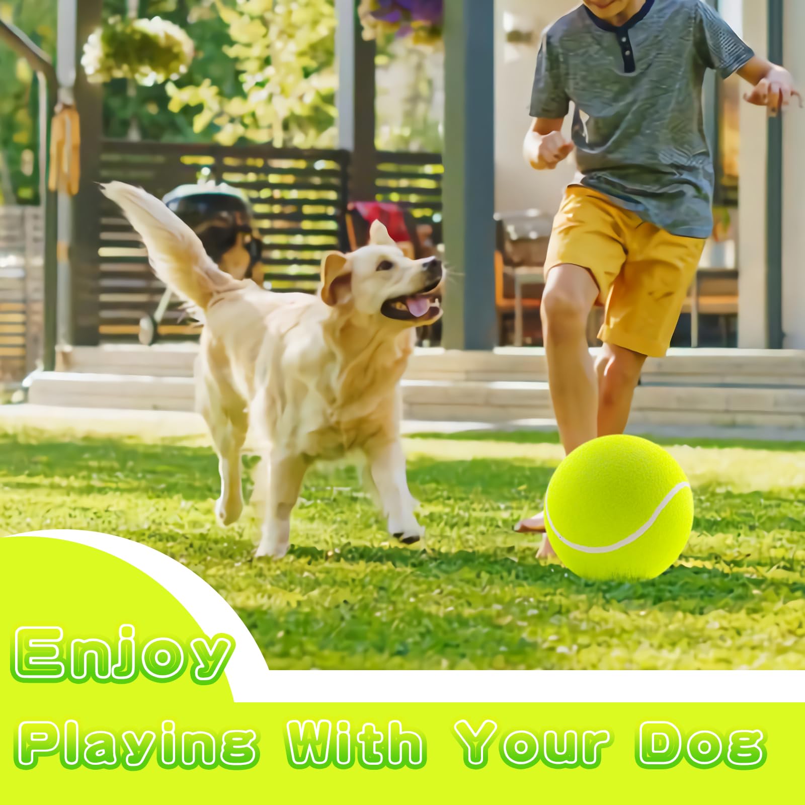 Banfeng Balle Tennis Chien Grande Taille cadeau pour animaux