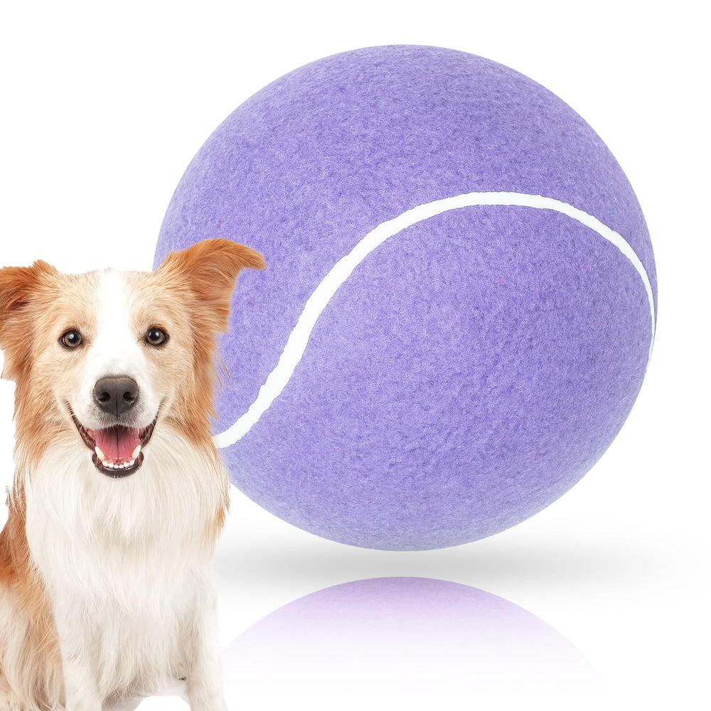Banfeng Balle Tennis Chien géante violet clair 9,5 pouces idéale pour sessions de jeu.