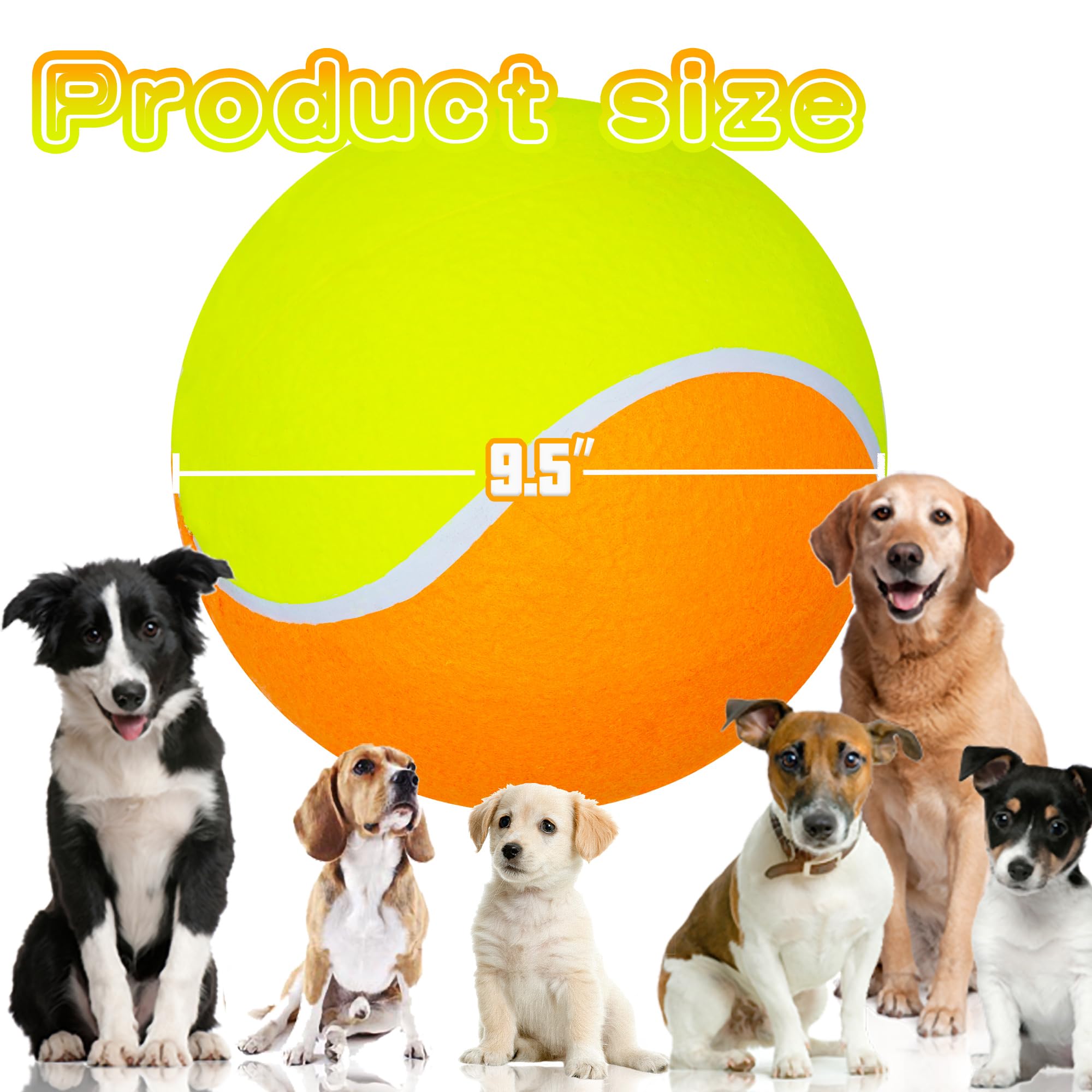 Banfeng Balle Tennis Chien vue moyenne, couleur vive favorise la poursuite