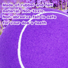 Jouet Banfeng pour le loisir canin en extérieur, balle tennis violet.