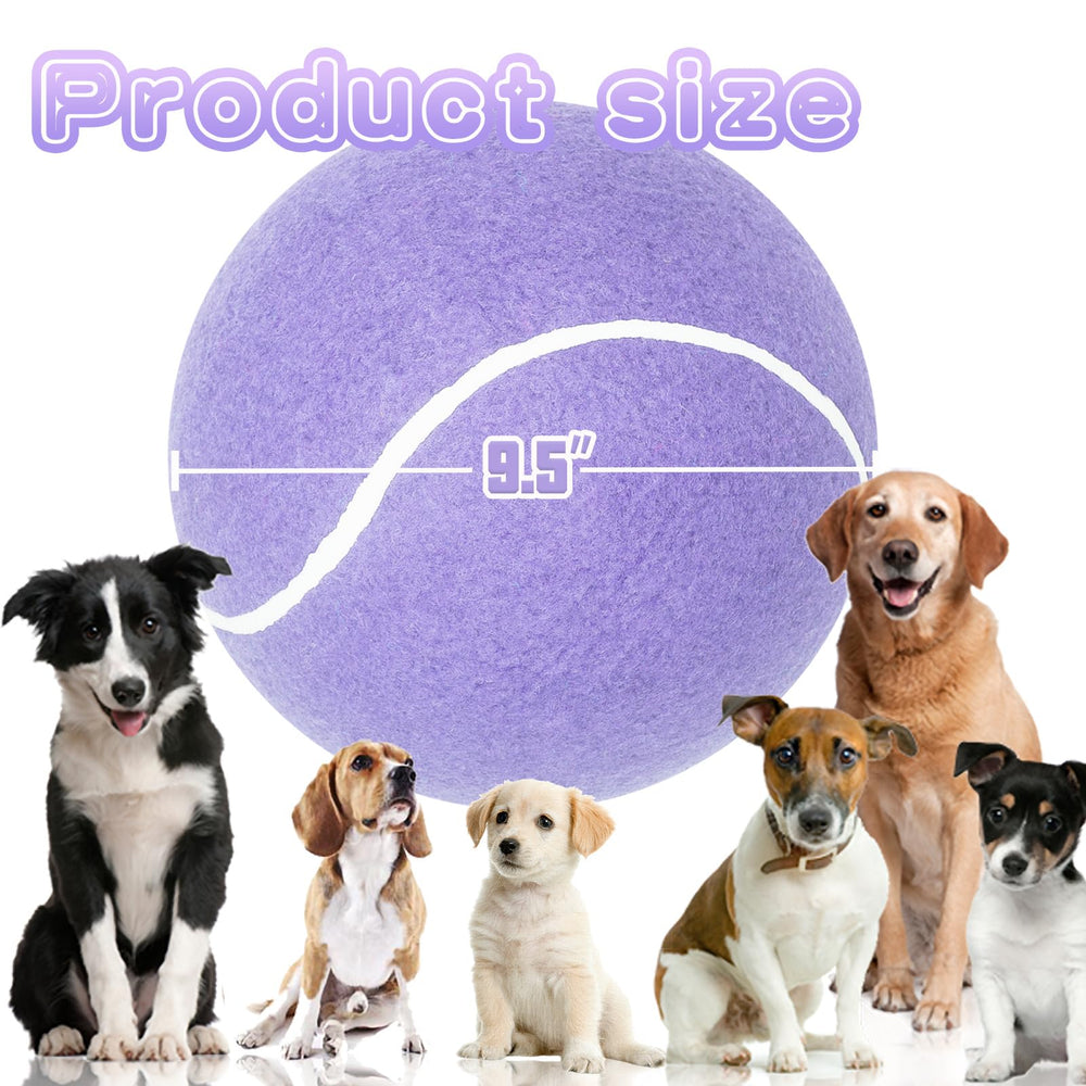 Banfeng Balle Tennis Chien violet clair avec texture pour prise sûre.