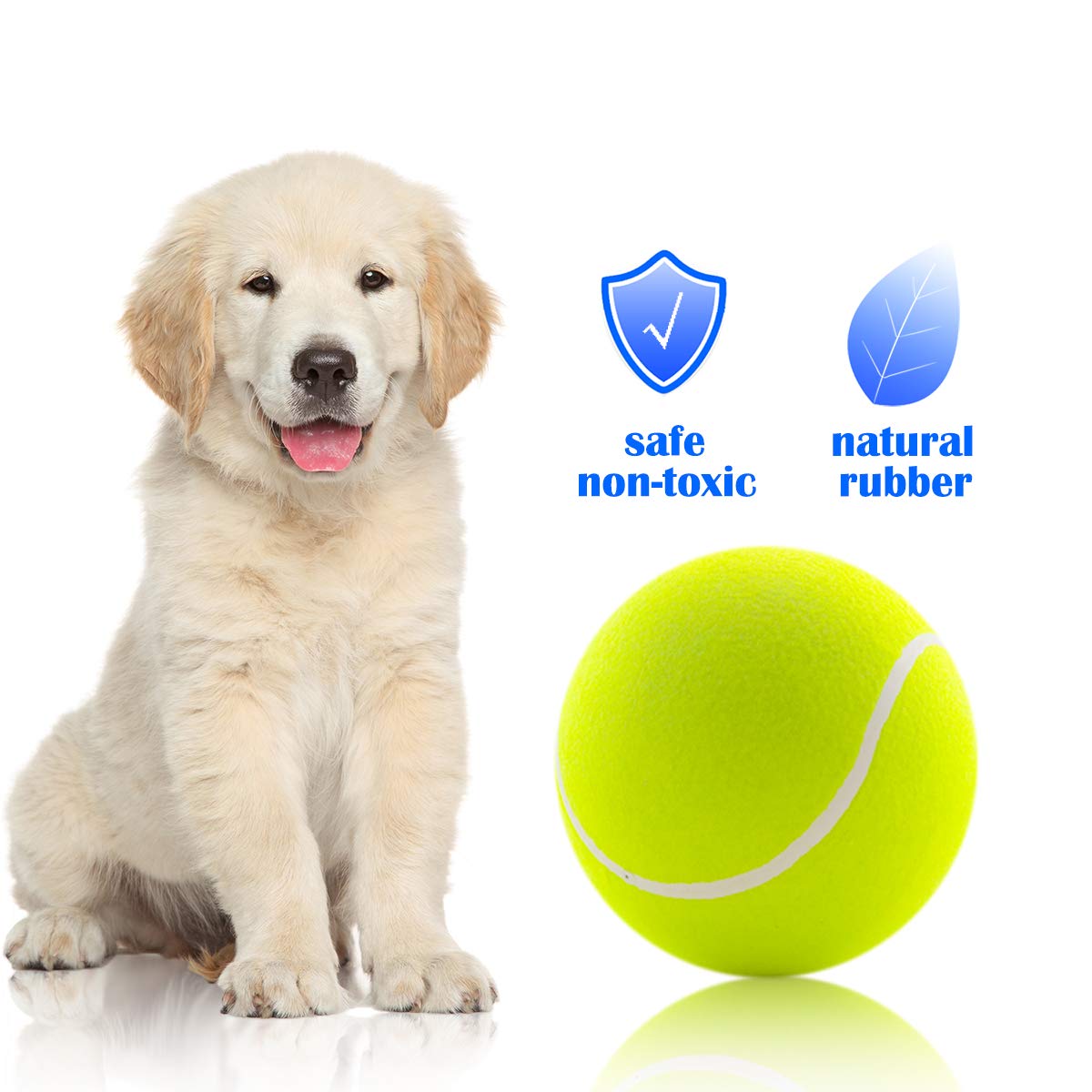 Banfeng Balle Tennis Géante couleur vive pour une meilleure visibilité lors des sorties.