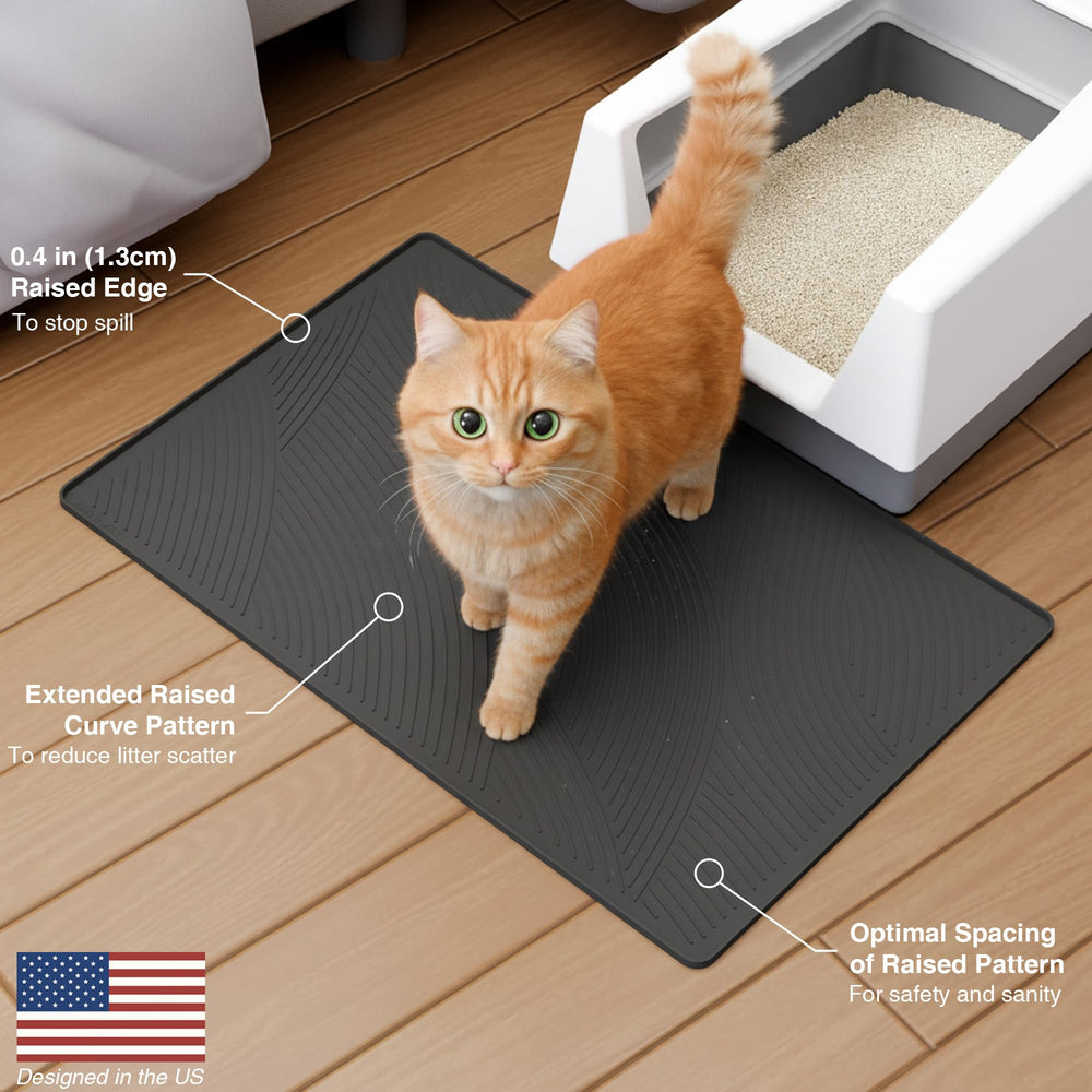 BANLYEO Tapis litière pour usage intérieur idéal pour foyers multi-chats