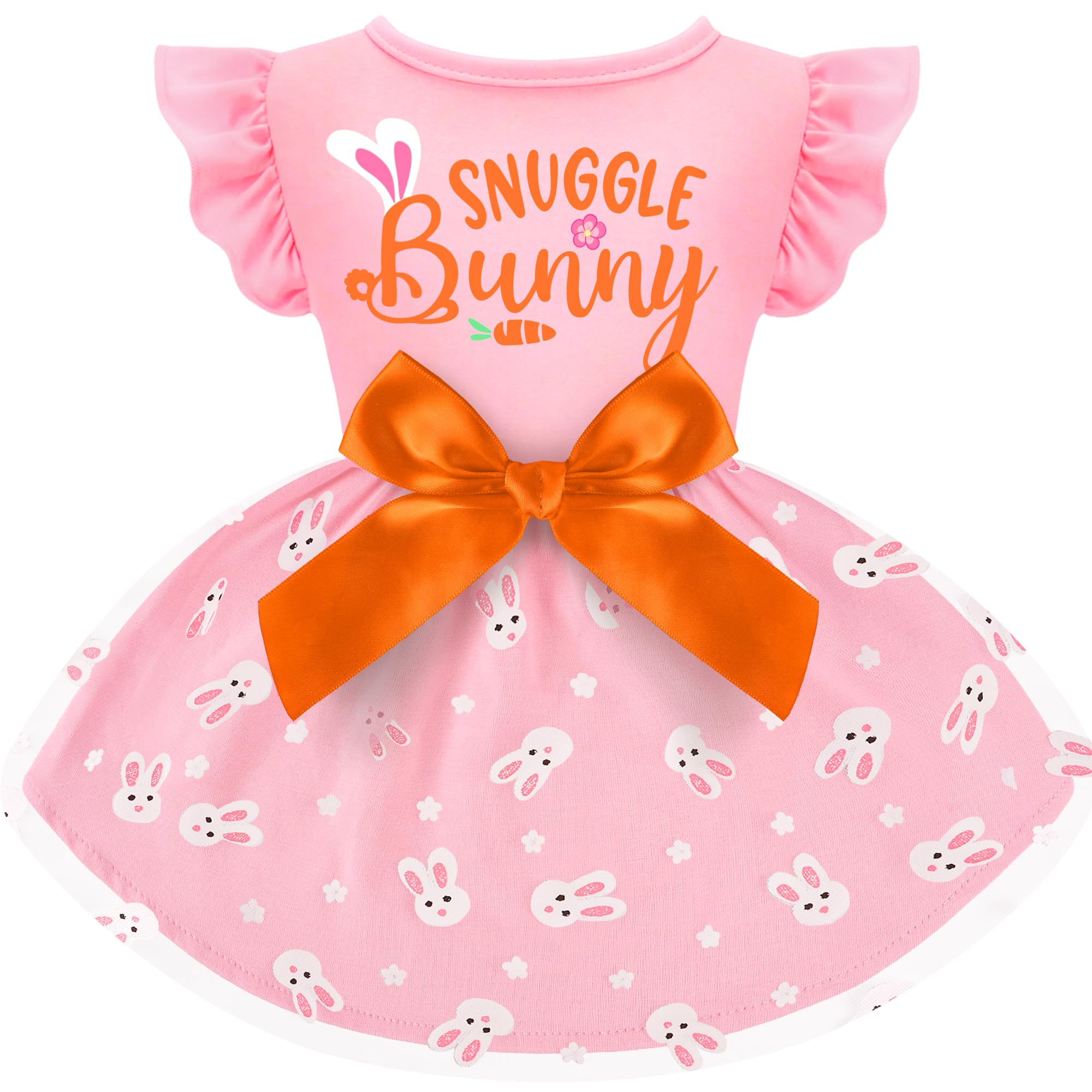 Robe BAOBICUTE paques chien volants et noeud pour un look festif