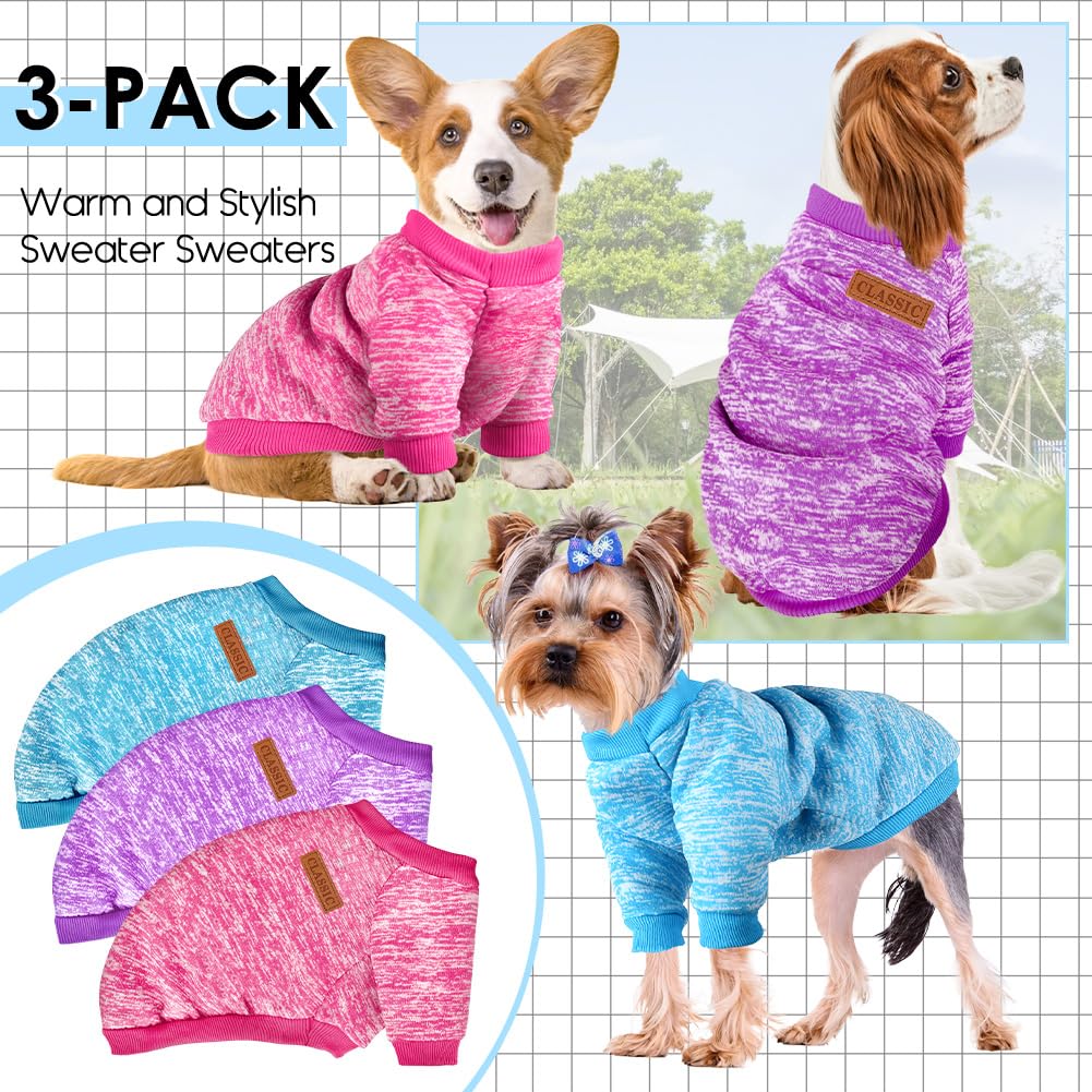 Baobicute ensemble pulls petit chien, couleurs variées.