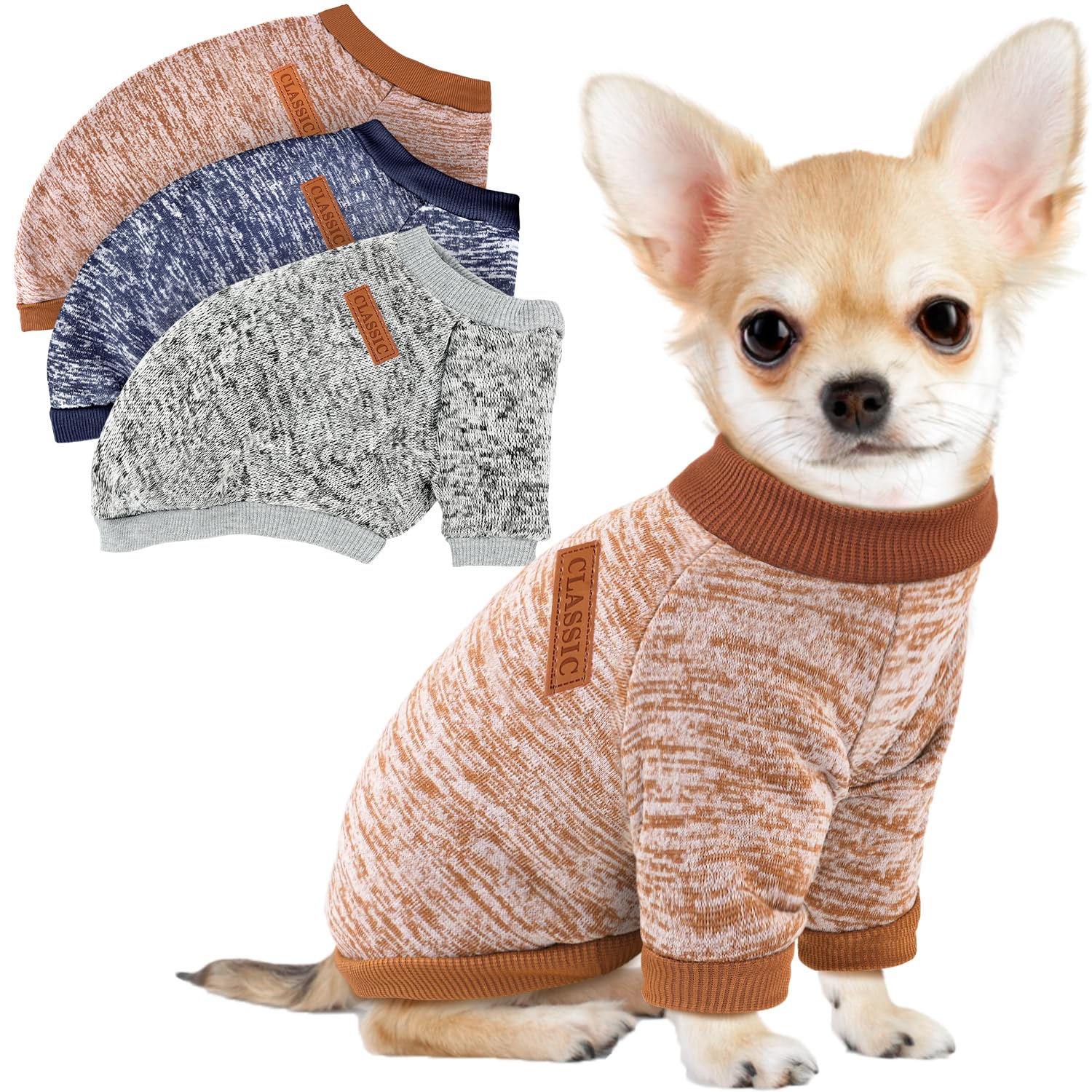 Pull BAOBICUTE pour petit chien, doux et chaud grâce à la polaire.