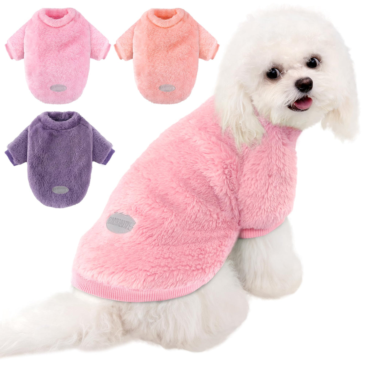 Baobicute pull pour petit chien: ensemble 3 pièces, tenue polyvalente et chaude.