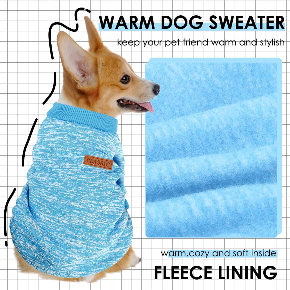 Pull BAOBICUTE bleu clair pour chien, confort léger et respirant.