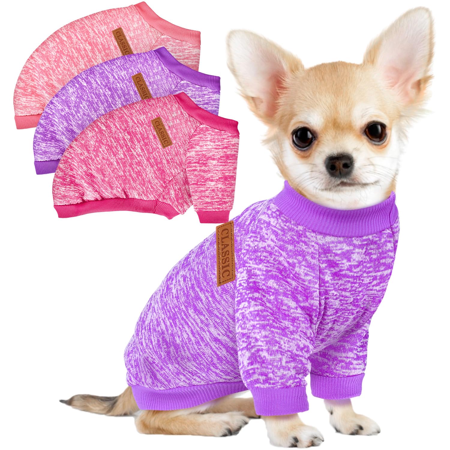 Pull Baobicute rouge pour petit chien, chaleur agréable et confortable.