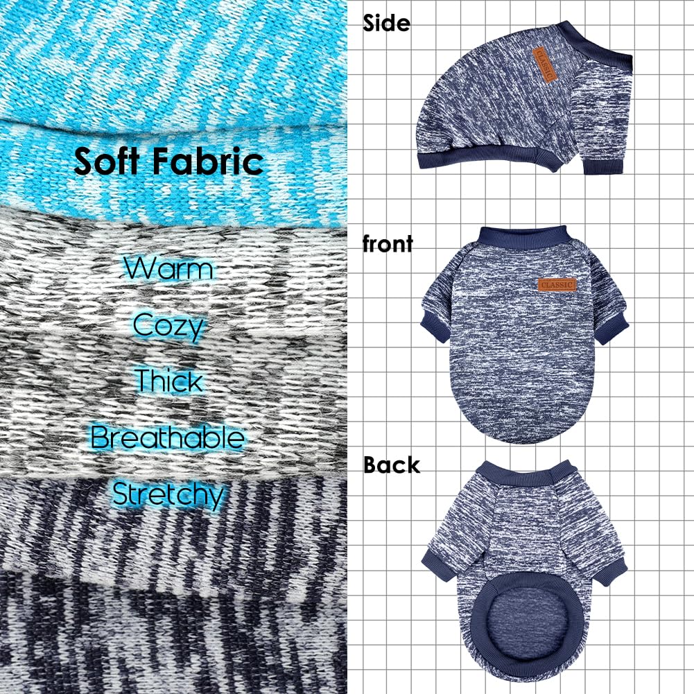 Baobicute pull doux petit chien – ensemble 5, facile à mettre et ajusté