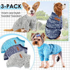 Baobicute pull doux petit chien à motif carreaux – ensemble 4, style chic