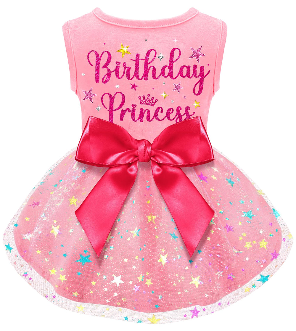 BAOBICUTE robe anniversaire chien avec nœud, idéale pour fête.