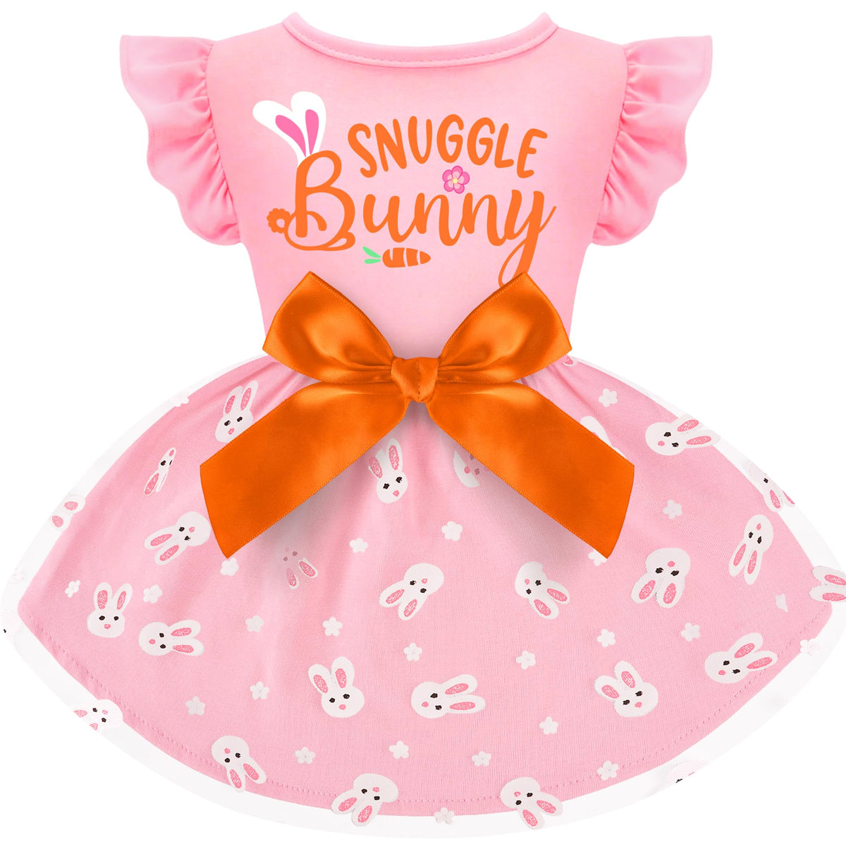 Robe BAOBICUTE pour chien Paques avec volants, confort tout au long de la journée.