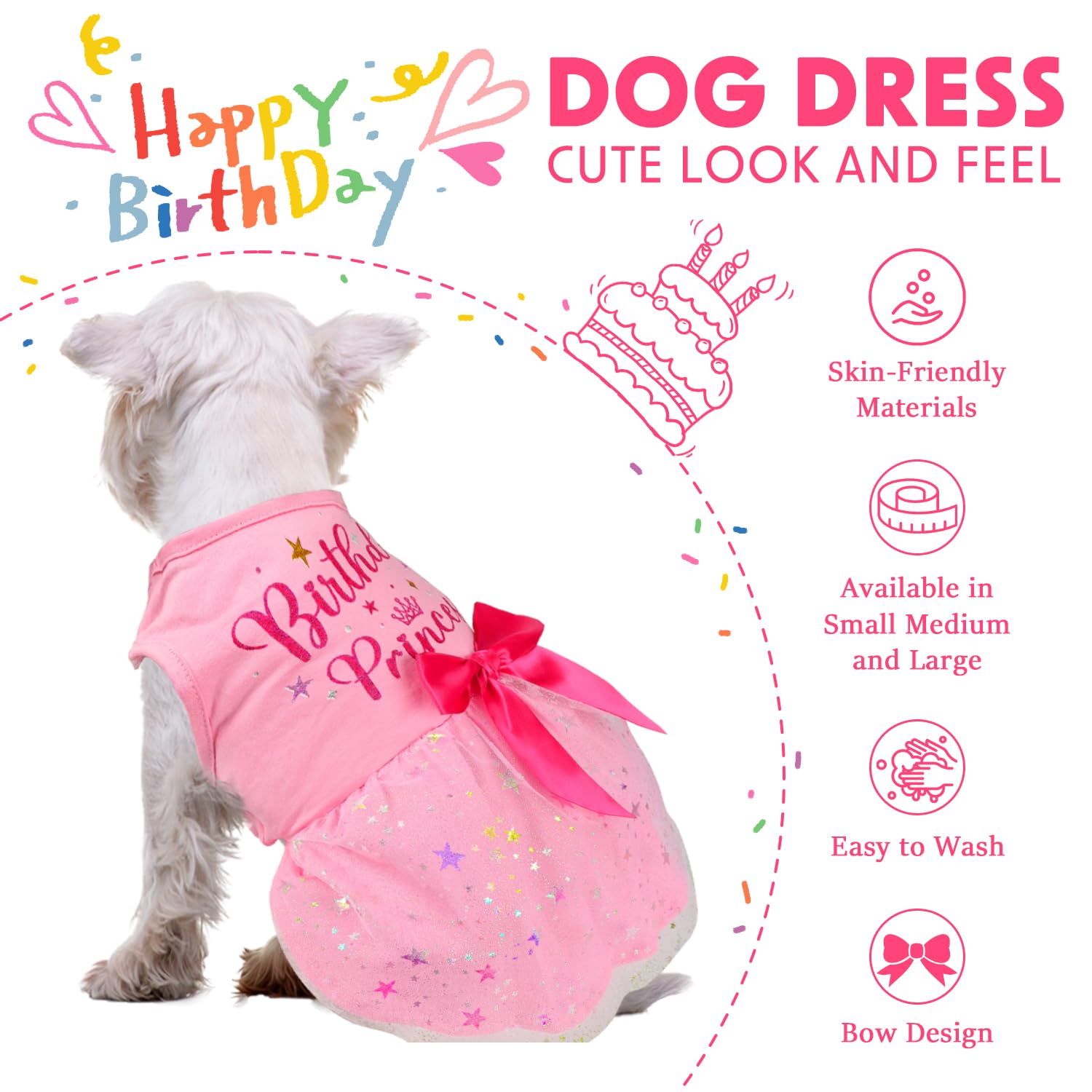 BAOBICUTE robe chien sans manche elasticite, ajustement confortable