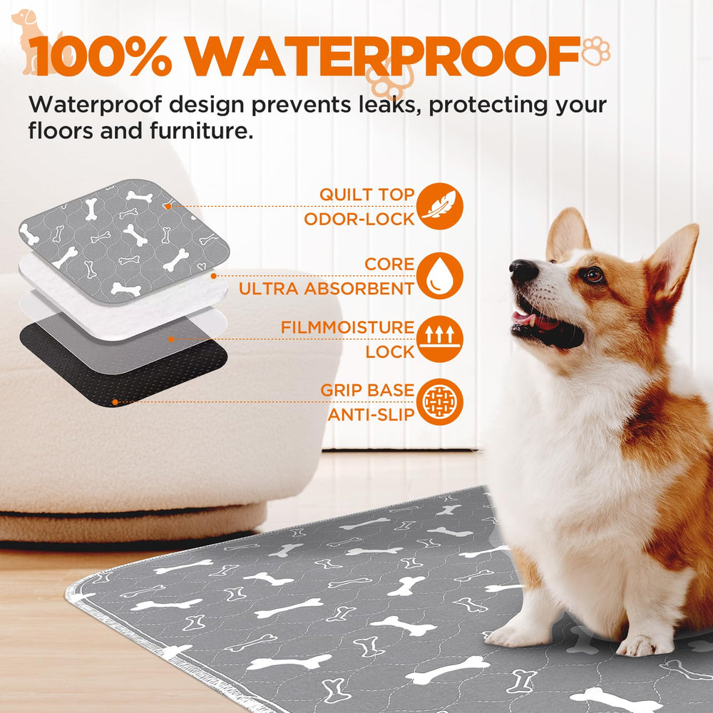 Baodan tapis-antidérapant-gris-36x48 : sécurité accrue et surface stable pour chien.