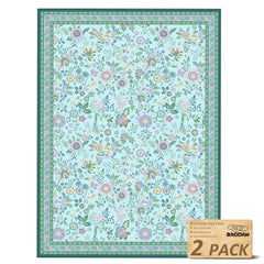 Baodan tapis-propreté lavable pour chien avec fleurs, sols secs et propres