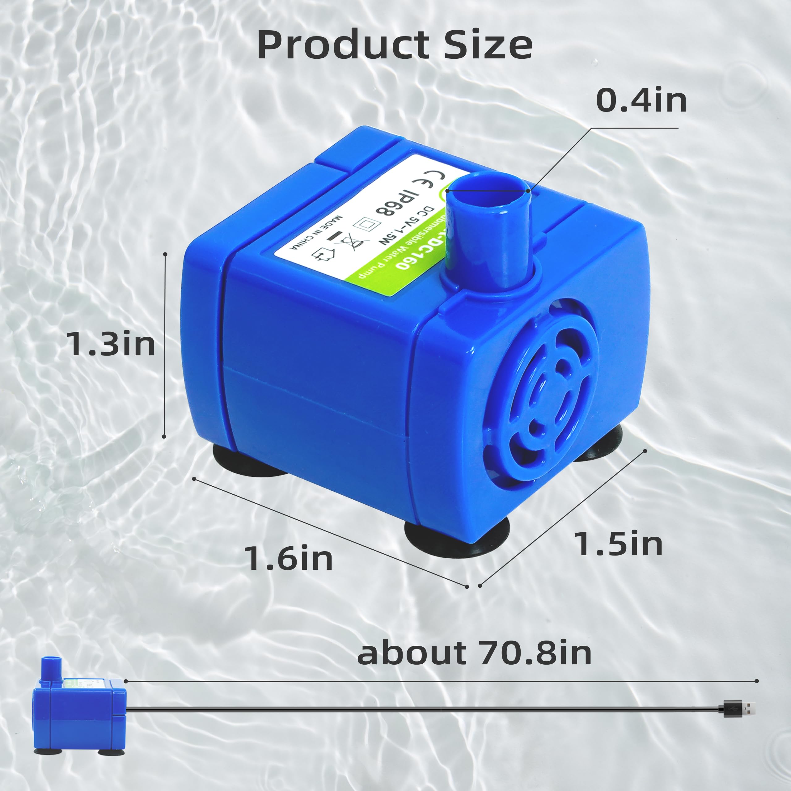 Baofum DR-DC160 pompe, ventouses au sol assurant fixation stable.