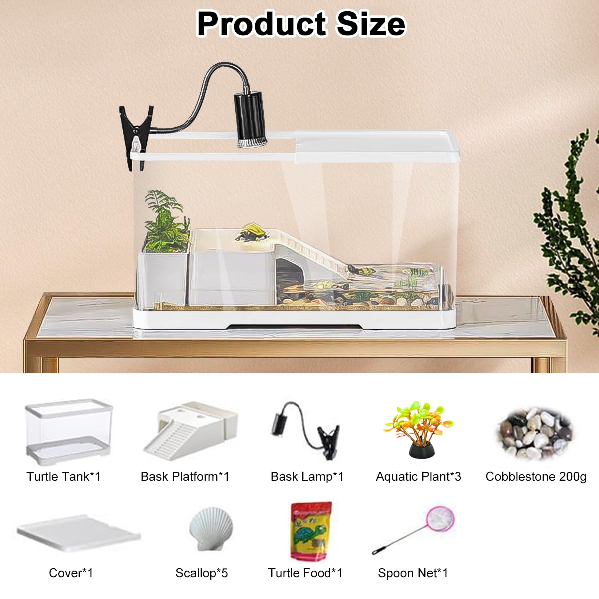 Baoyemes ecosysteme-naturel-tortue favorise l'exploration et les cachettes sécurisantes.