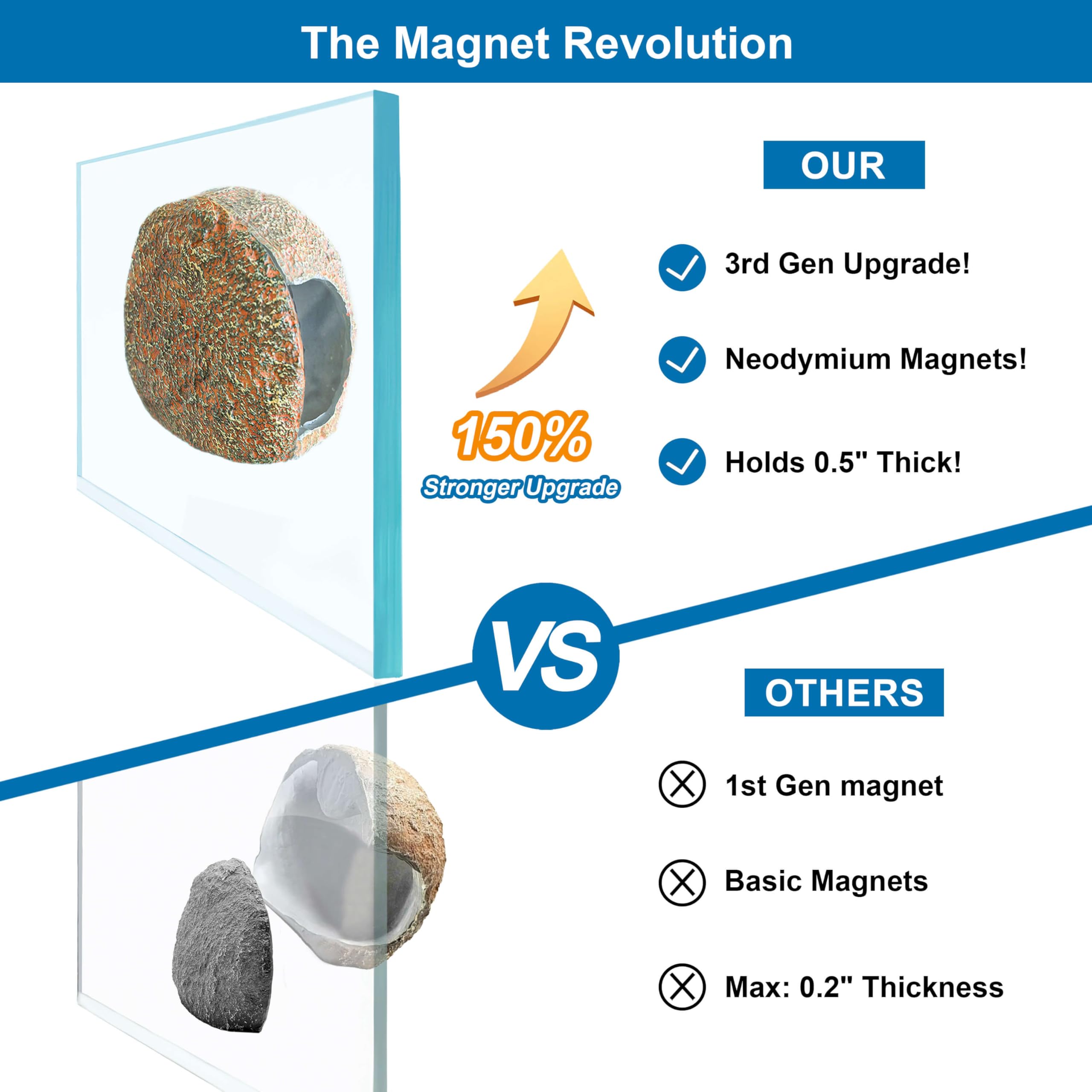 Grotte magnetique BaoZqua: refuge discret pour poissons timides.